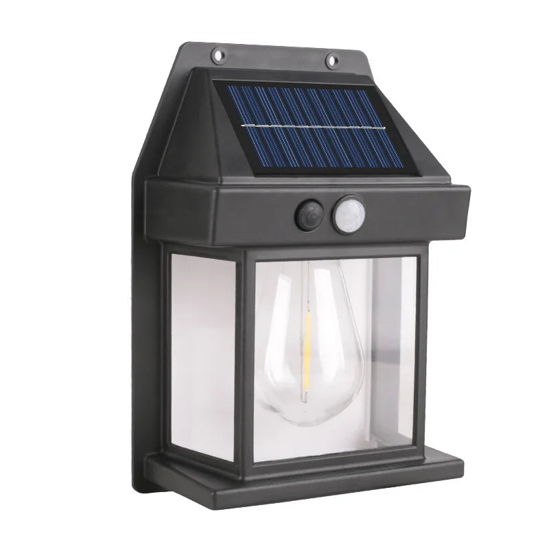 "Cottage-Style Solar Wall Lamp – IP65 Waterproof, Motion Sensor, 3 Modes"