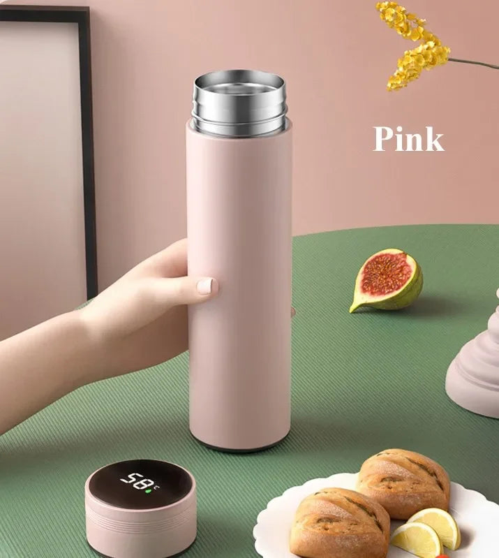 500ML Temperature Display Thermos Cup Stainless Steel Divided Thermos Bottle Outdoor Vacuum Insulated Cup Father's Day Gift